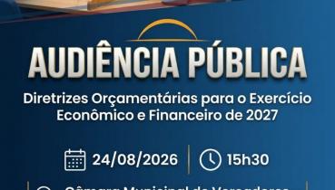 Convite para Audi�ncia P�blica - LDO 2027