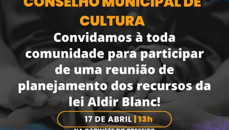 REUNIO CONSELHO MUNICIPAL DE CULTURA