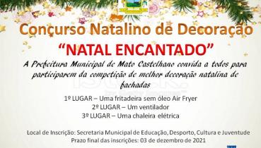 CONCURSO DE DECORAÇÃO NATALINA NATAL ENCANTADO